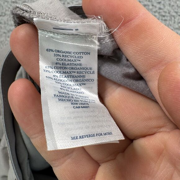 Faherty Reserve Movement Pants Mens 34x27 Grey Organic Cotton Stretch - Picture 10 of 11